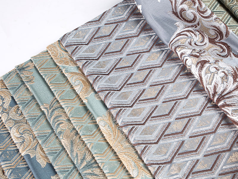 Garn farvet jacquard stof - perfekt til polstring og gardiner