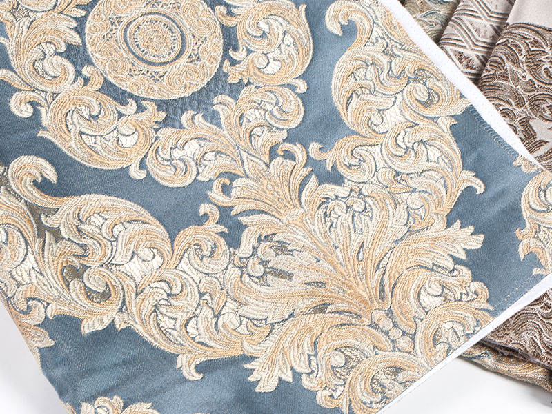 Garn farvet jacquard stof - perfekt til polstring og gardiner