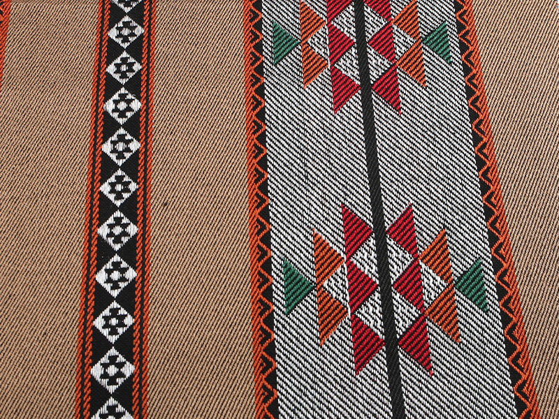 Åndbar strikket farve vævet stripet telt stof