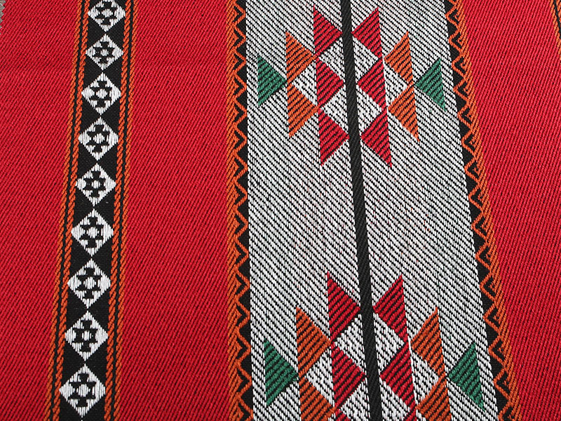 Åndbar strikket farve vævet stripet telt stof