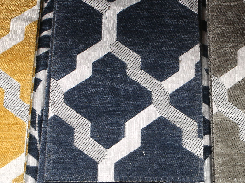 Blomstermønster Jacquard Chenille Curtain Sofa polstring stof MDN975