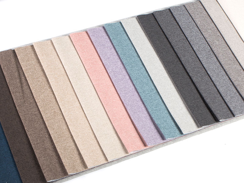 100% polyester blød kationisk garn efterligning linned stof mdn-m2022